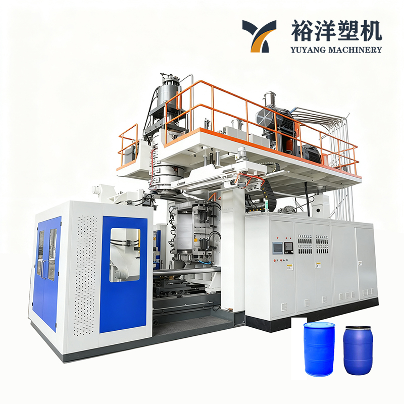 Energy-Efficient 220L 1-Layer Double-L-Ring Drum Extrusion Plastic Blow Molding Machine