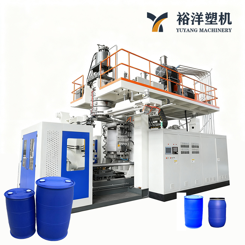 Energy-Efficient 220L 1-Layer Double-L-Ring Drum Extrusion Plastic Blow Molding Machine