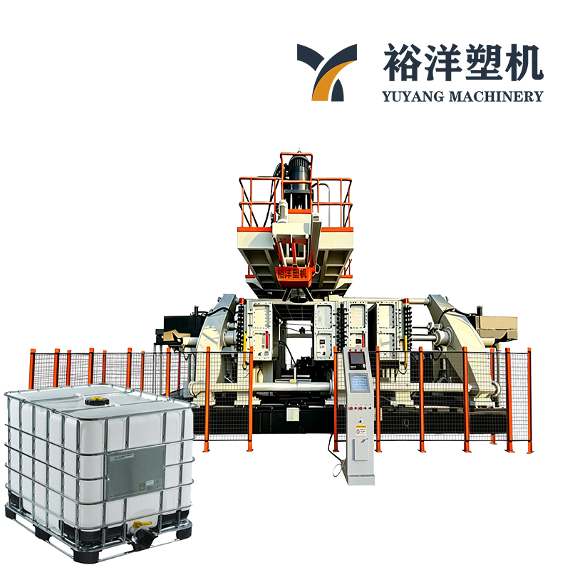 Energy Efficient Plastic Machinery Automatic Dual-station IBC Blow Molding Machine