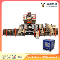 High Efficiency Automatic Double Station Plastic IBC Blow Molding Machine for plastic barrel production