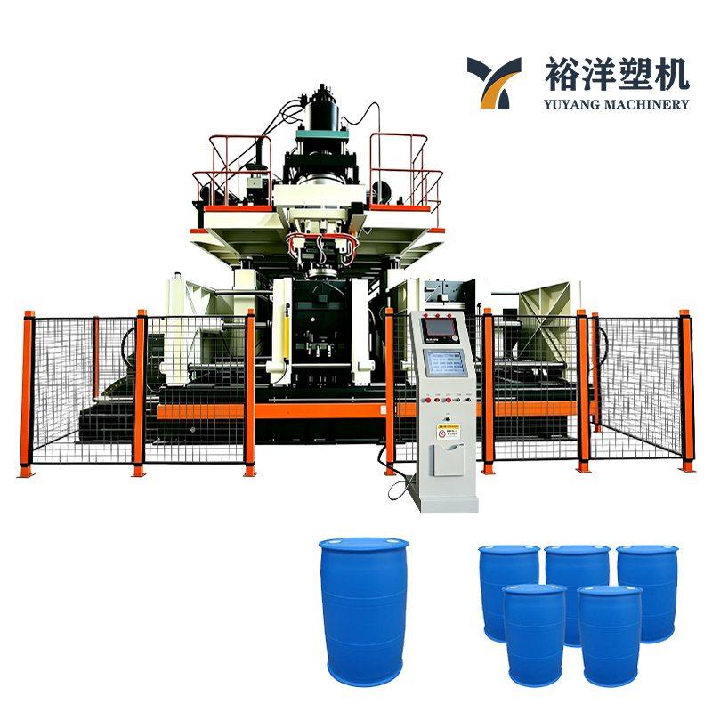 Efficient High Tech Equipment 3 Layers Dual-Station Plastic Double-L-Ring Drum Plastic Blow Molding Machine