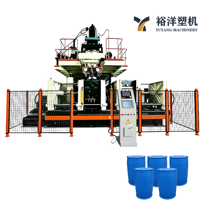 Efficient High Tech Equipment 3 Layers Dual-Station Plastic Double-L-Ring Drum Plastic Blow Molding Machine