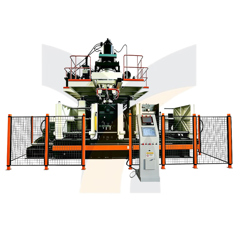 Efficient High Tech Equipment 3 Layers Dual-Station Plastic Double-L-Ring Drum Plastic Blow Molding Machine